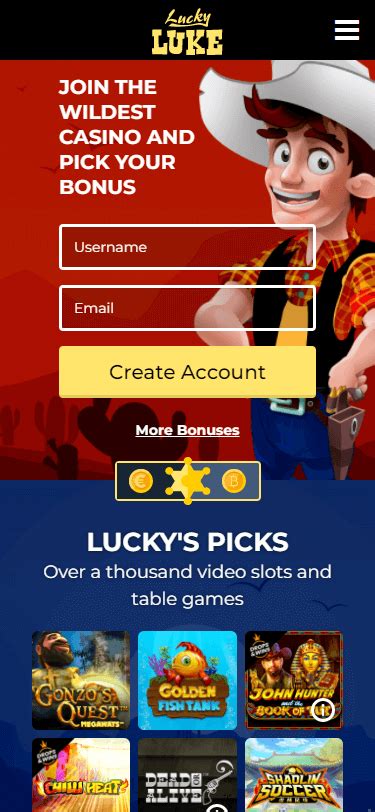 lucky luke casino login|Lucky Luke Casino Review 2024: Games, Bonuses & Features.